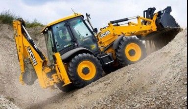 фото Трактор, экскаватор - погрузчик, гидромолот. JCB