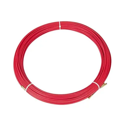 Фото №0 Протяжка кабельная (мини УЗК в бухте) 50м стеклопруток d3.5мм красн. Rexant 47-1050