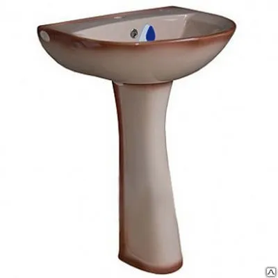 Фото №0 Умывальник "Виктория" с пьедесталом Воротынский, бежевый "Santeri"