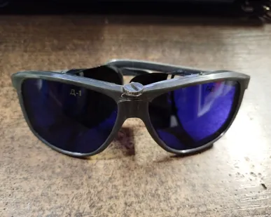 фото Очки доменщика синие д1. СССР.