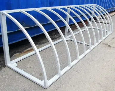 фото Велопарковка металлическая на 6 мест