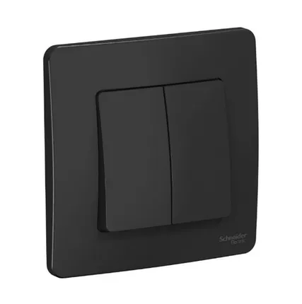 Фото №0 Schneider Electric Выключатель 2-кл. СП Blanca 10А IP20 250В антрацит BLNVS010506 Schneider Electric