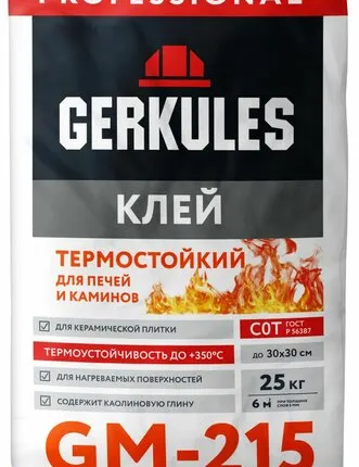 Фото №0 Клей «Геркулес» GM-215 Термостойкий 10кг/72/