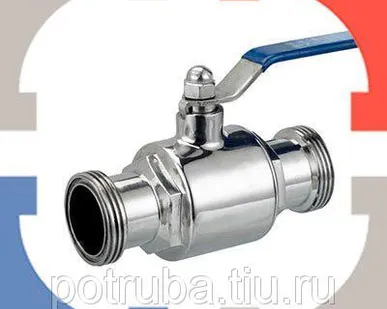 фото Кран нержавеющий шаровой Ду 80 Ру 16 BV18-080 ф/ф