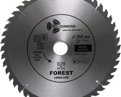 фото Диск пильный по дереву 48T 250мм
