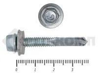 фото Саморез кровельный, с увеличенным сверлом PT-5 15мм, 5,5х38 К КРЕП-КОМП (2200шт)