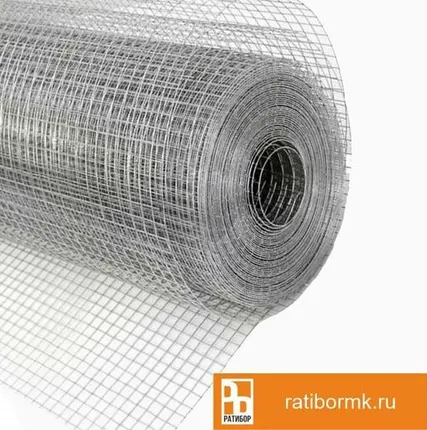 Фото №0 Сетка Рабица оцинкованная 20х20х1,8 мм в рулоне 1,5х10 м
