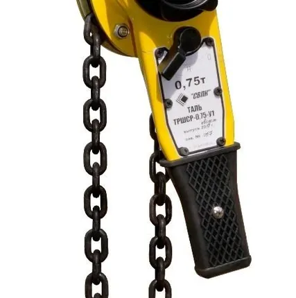 Фото №0 Таль ручная шестеренная рычажная ТРШСР 0,75 т 6 м