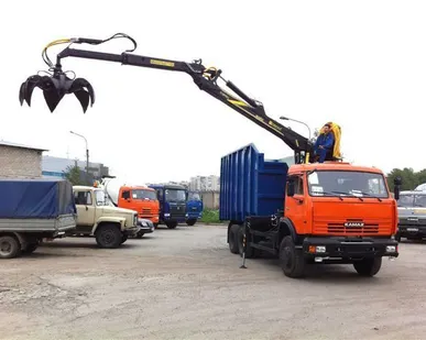фото Аренда ломовоза с Кму Soosan 7366 LII Top на базе камаз-43118