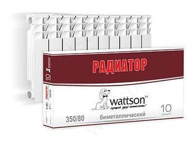фото Радиатор секционный биметаллический WATTSON Радиатор BM 350 080 10