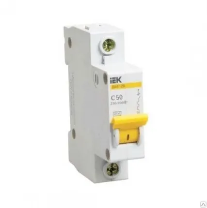 Фото №0 Выключатель автоматический 1п 10А C ВА 47-29 (MVA20-1-010-C) ИЭК