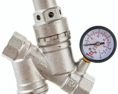 фото Редуктор давления VALTEC с фильтром и манометром 3/4" VT.082. N.05