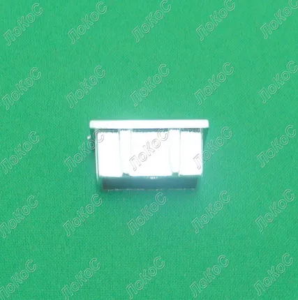 Фото №0 Заглушка прямоугольной трубы 14х30мм, хром