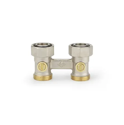 Фото №0 Узел нижнего подключения радиатора Varmega 3/4" НР-ВР прямой, для двухтрубных систем