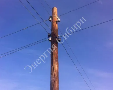 фото Установка деревянных опор