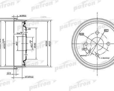 фото PDR1118 Барабан тормозной