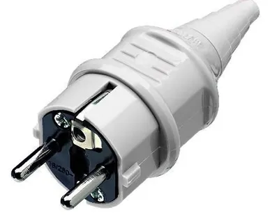 фото Вилка бытовая Mennekes 230В 2Р+Е 16А IP44