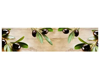 фото панель кухонная Оливки 244х61см МДФ