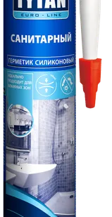 фото Герметик силиконовый санитарный Tytan Euro-Line прозрачный 280мл 93660
