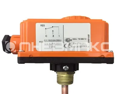 фото T08_(TC2) - Термореле регулируемое, 0-90*С, 1/2" NPT, НО+НЗ, 250В, 2.5А, IP40
