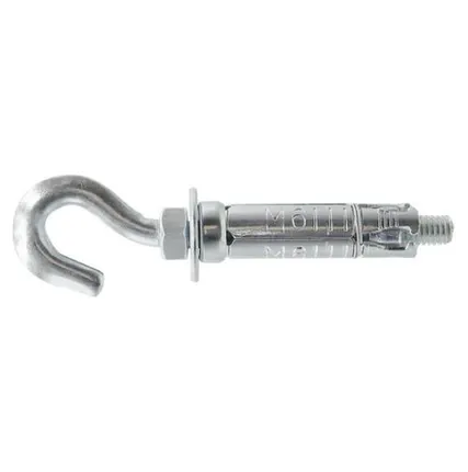 Фото №0 анкер-гильза оцинкованная с крюком ПАРТНЕР AC-GA M6x40 D10 2шт