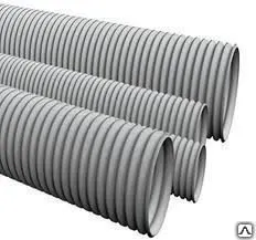 Фото №0 Труба ПВХ гофро с зонд.d16 (100м)