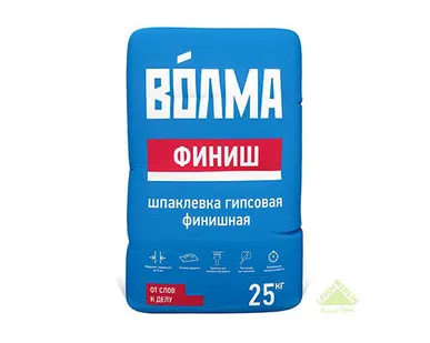 фото ВОЛМА Смесь сухая гипсовая отделочная Волма-финиш (25кг) VOLMA Group Corpor