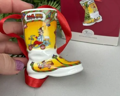 фото Подвес Сапожок рождественский Hutschenreuther Германия