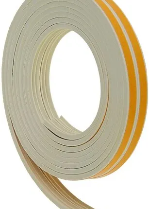 Фото №0 Уплотнитель REMONTIX Лента уплотнительная бытовая Remontix Е-профиль белый 9 мм 6 м