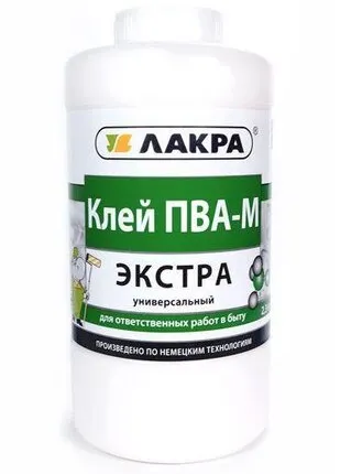 Фото №0 Клей ПВА-М универсальный Экстра 2,3 кг Л-С (Lakra) Лакра