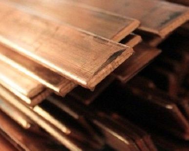 фото Полоса бронзовая 3.55 мм по ГОСТу 1595-90, БрАМц9-2
