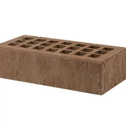 Фото №0 Кирпич лицевой керамический «Темно-коричневый» «Скала» торкретированный пустотелый одинарный