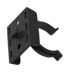 фото Крепление ножки к цоколю мебельному ПВХ чёрный РП