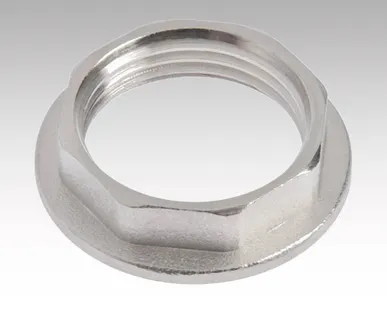 фото Контргайка с ребордой никелированная Ду25 (1&quot;)