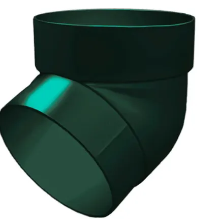 Фото №0 Колено трубы 67 град. ПВХ Grand Line зелёный (RAL 6005)