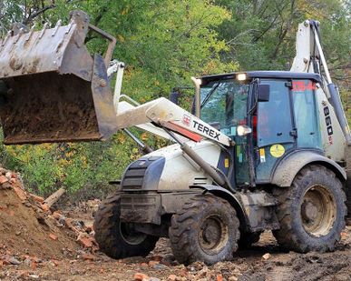 фото Аренда экскаватора-погрузчика Terex 860