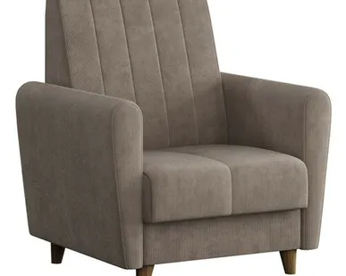 фото кресло Монако 830х895х1010мм серо-коричневое