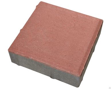 фото Тротуарная плитка STELARD квадрат 10*10*6 красный