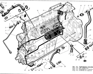 фото Труба сб520-07-4 от маслонасоса к фильтру