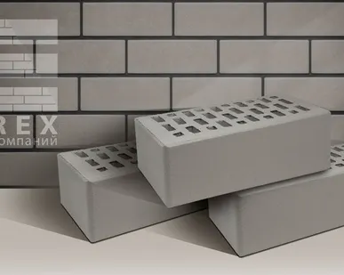 фото TEREX (Товарково) Кирпич лицевой керамический TEREX 1.4НФ Серый 250x120x88