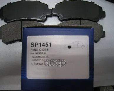 фото SP1451 SANGSIN BRAKE Колодки тормоз. перед. Nissan Qashqai Sangsin brake арт. SP1451
