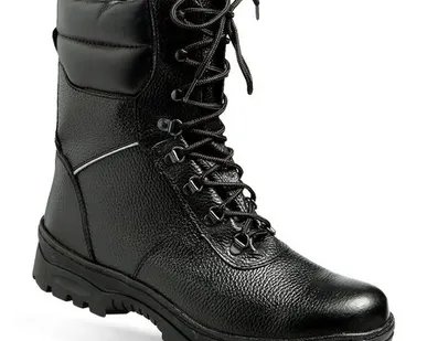 фото Ботинки кожаные «Альпы» меховые