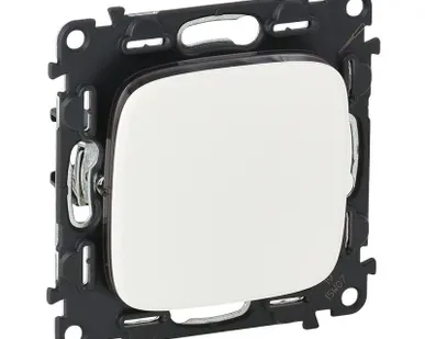 фото Механизм выключателя 1-кл. СП Valena Allure 10А IP20 250В 10AX с лиц. панелью безвинт. зажимы бел. Leg 752701