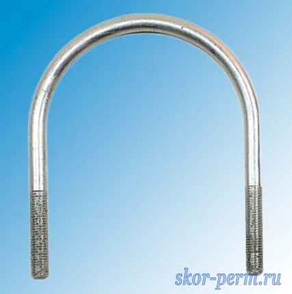 Фото №0 Хомут U-образный 100 (болт оцинкованный UBZ 4&quot; M12) (115 мм)