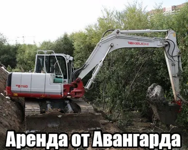 фото Аренда экскаватора Takeuchi TB-1140, 15т.