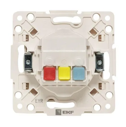 Фото №5 Розетка 1-м СП Стокгольм 16А IP44 с заземл.защ. шторки с крышкой механизм бел. PROxima EKF EYR16-028-10-44