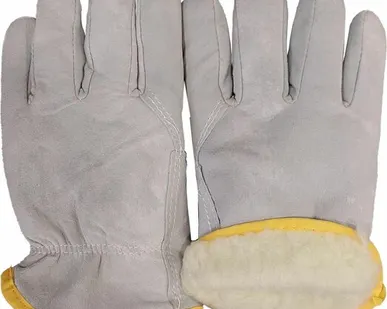 фото Перчатки замша зимние