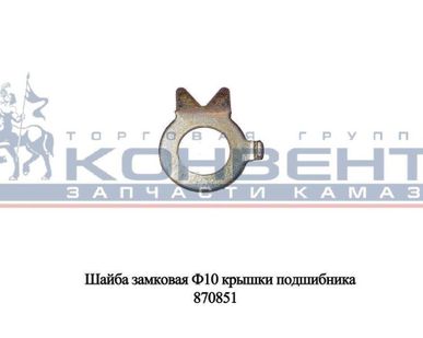 фото Шайба замковая Ф10 крышки подшипника