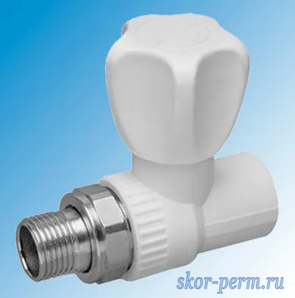 Фото №0 Кран шаров. 20*1/2 с н/г прямой PPRC