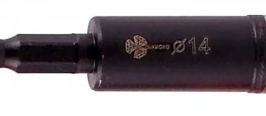 фото Коронка алмазная 14 мм по керамограниту Серебряная пайка GCB756 TRIO-DIAMOND